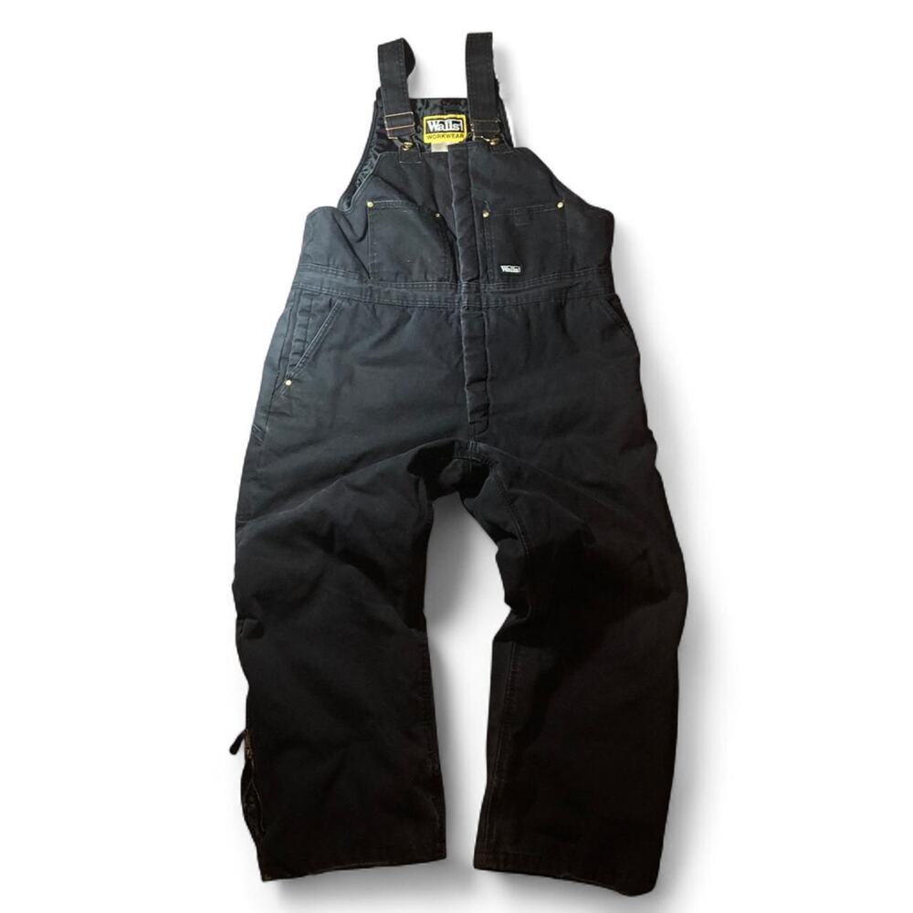 Black faded distressed walls workwear